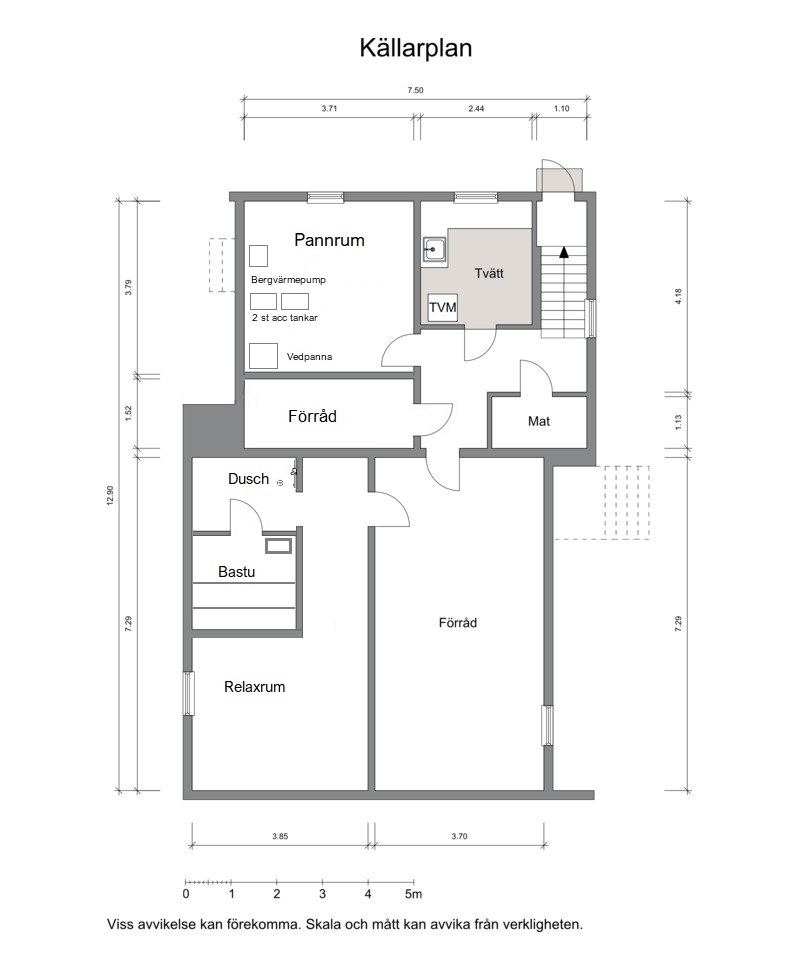 Planritning Källarplan