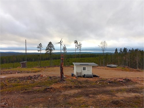 Husvagnsbod vy söderut