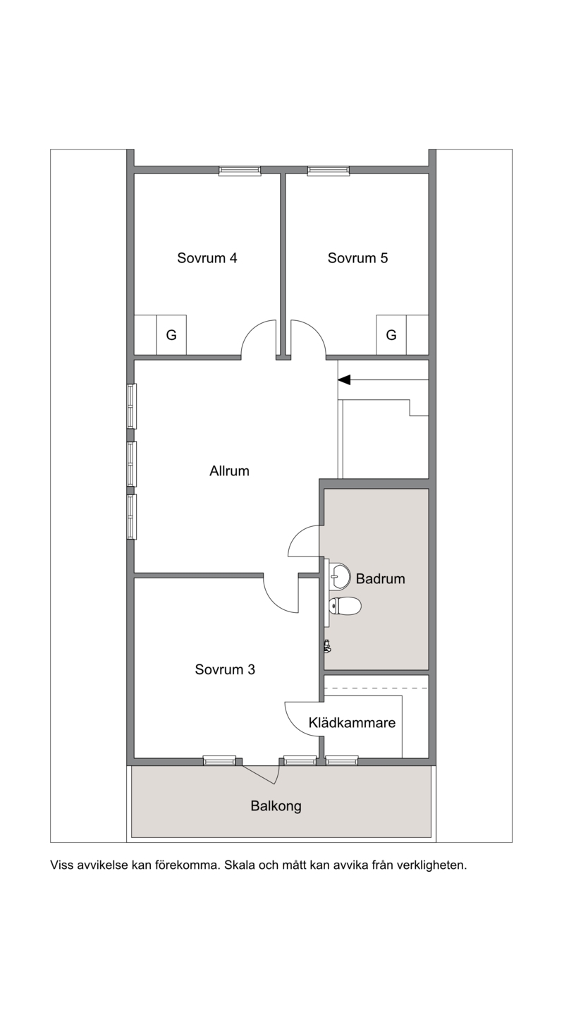 Planritning övre plan