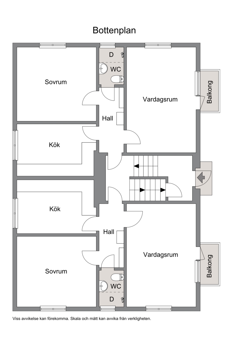 Planskiss våning 1