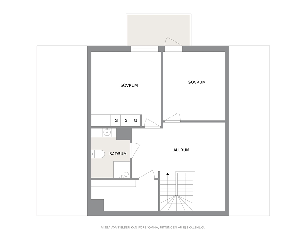 Alternativ planlösning övre plan