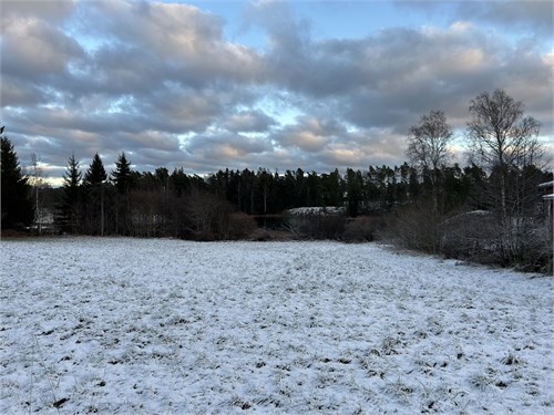 Från Gärdsnäsvägen nedanför tomten 