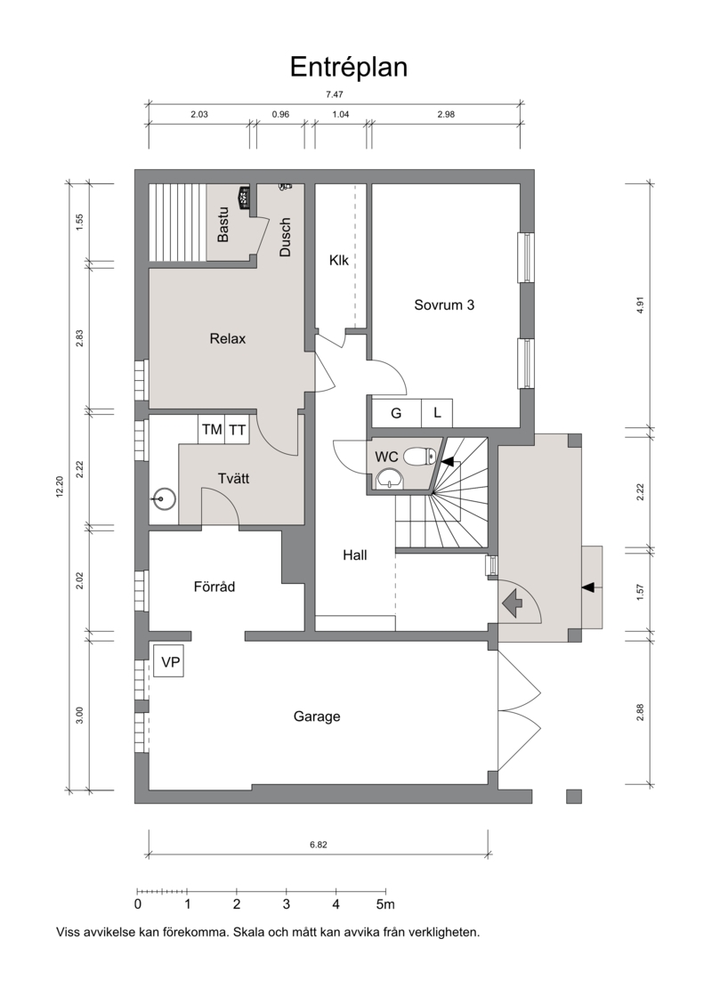 Planritning bottenplan