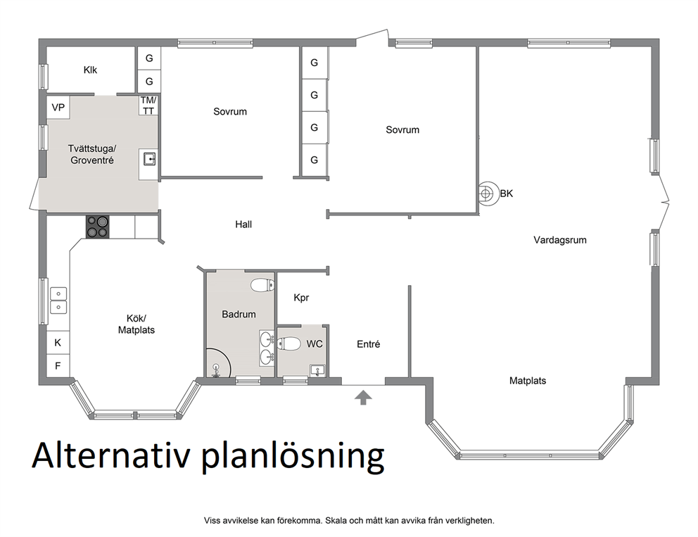 Alternativ planlösning