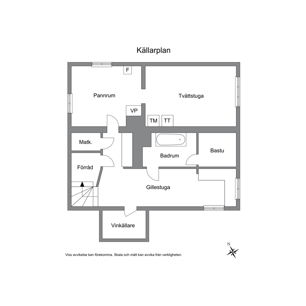 Planritning - Källarplan 