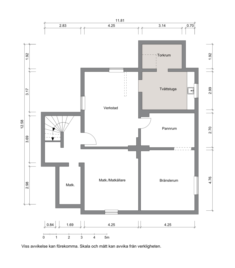 Planritning källarplan