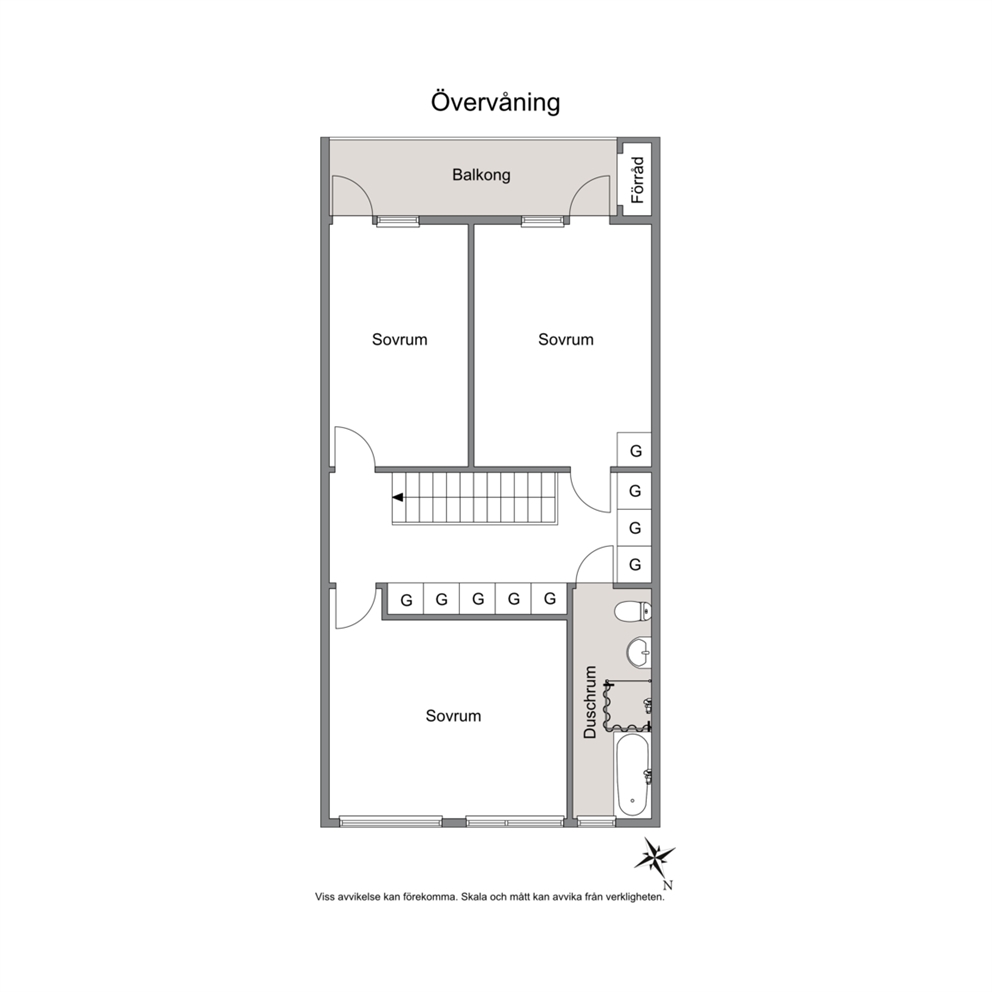 Planritning - Övre plan