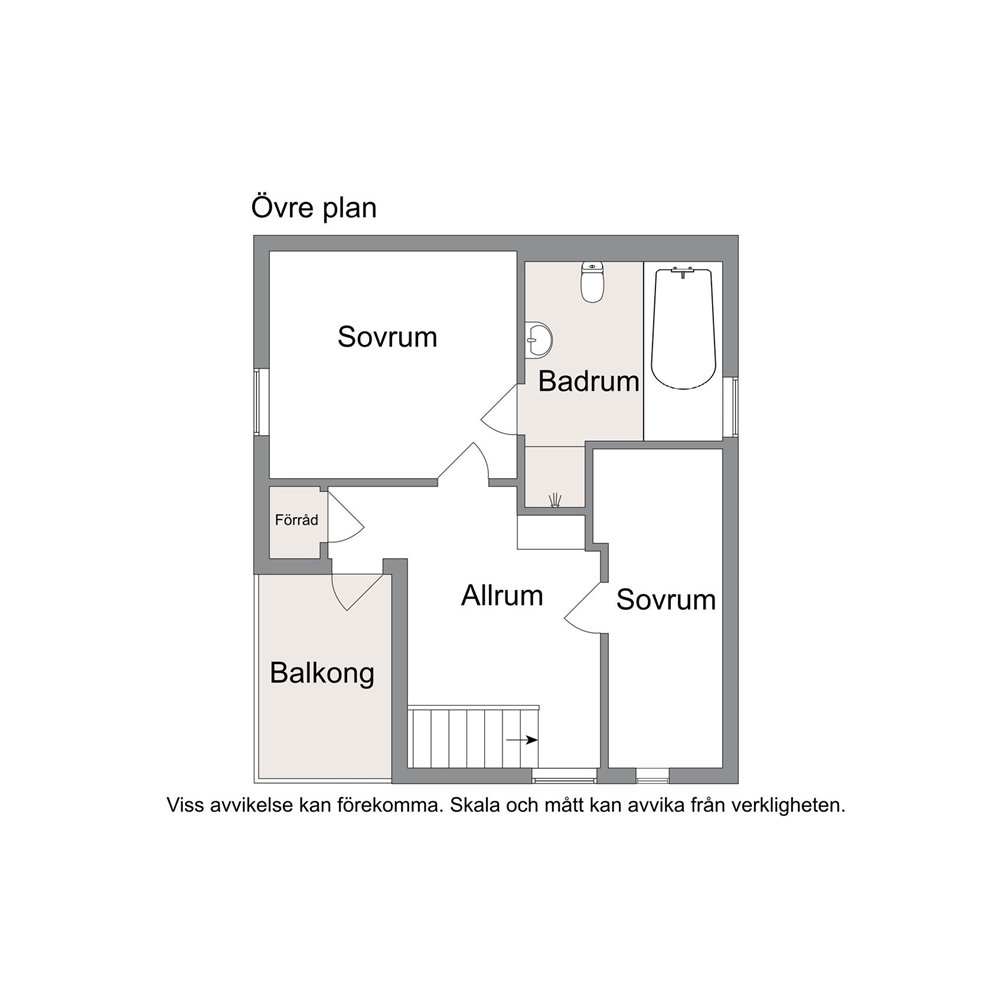 Planlösning övre plan