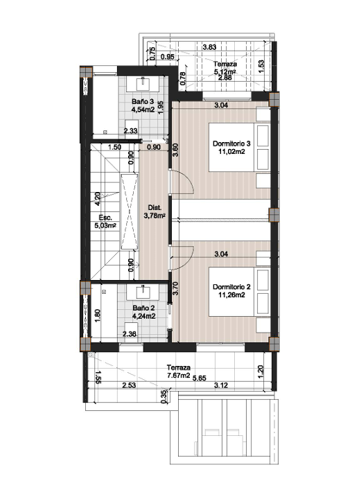 Plano del piso 2