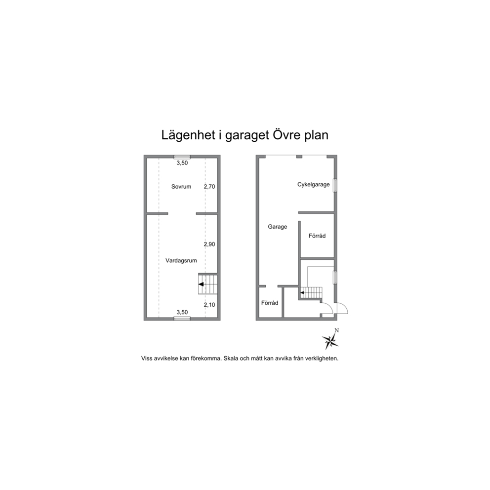 Garage samt lägenhet