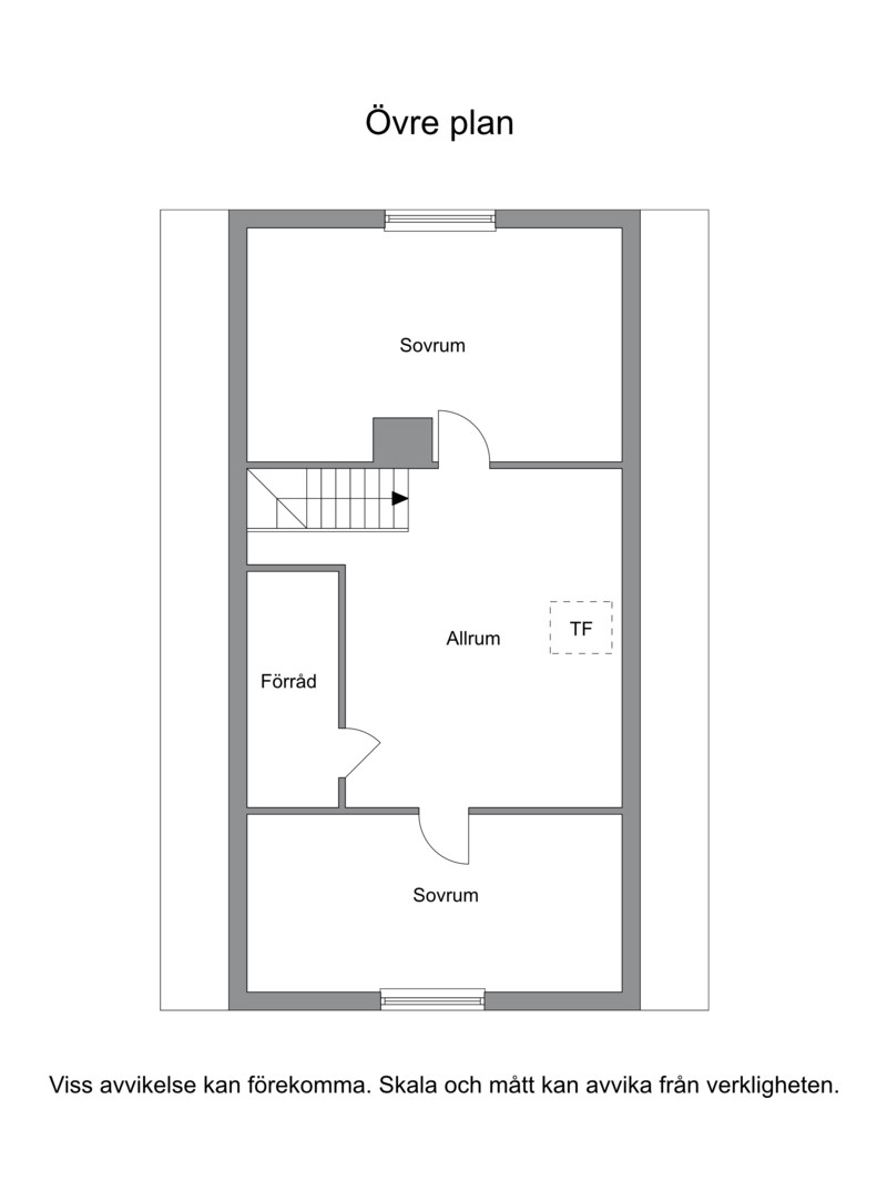 Planritning övre plan