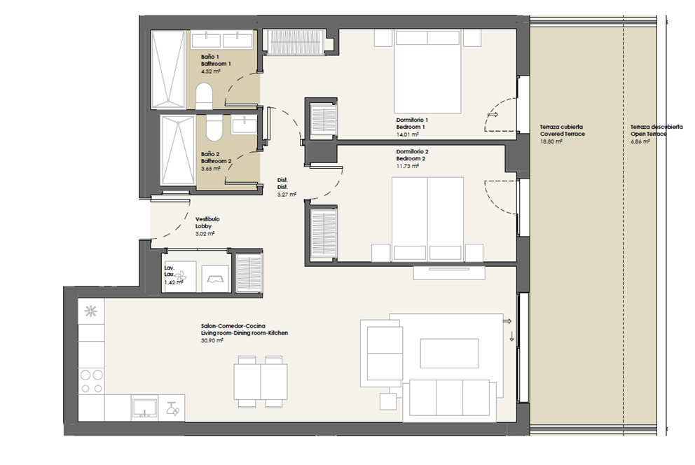 Plano del piso 1