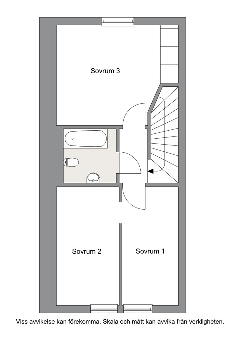 Alternativ planlösning övre plan