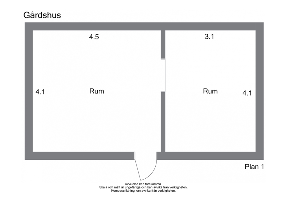 Uthus entréplan