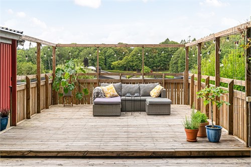 Ett högt läge med utsikt över hustaken