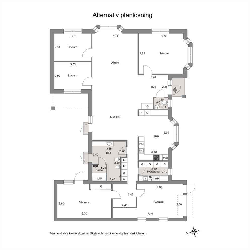 Alternativ planlösning