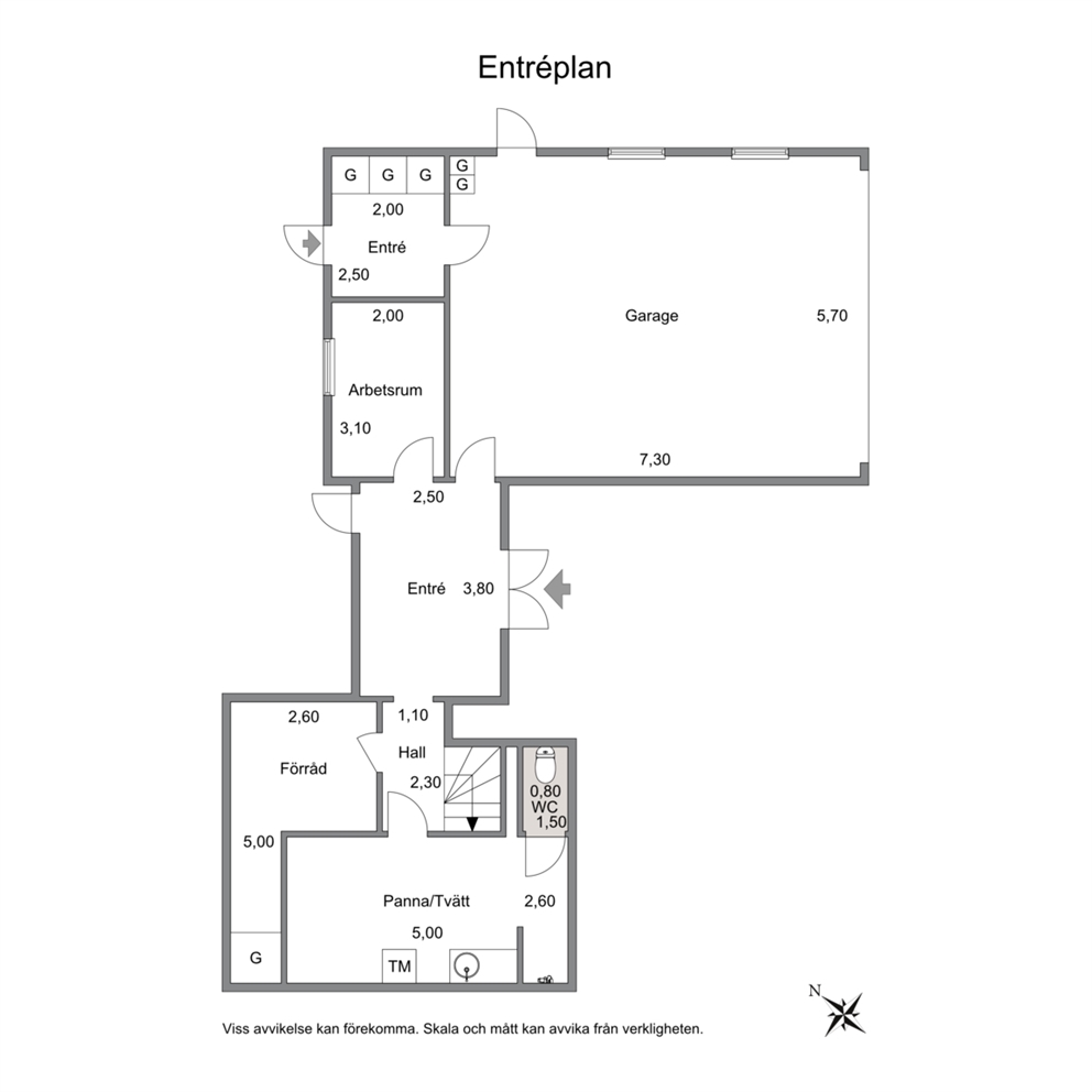 Planritning - Nedre plan
