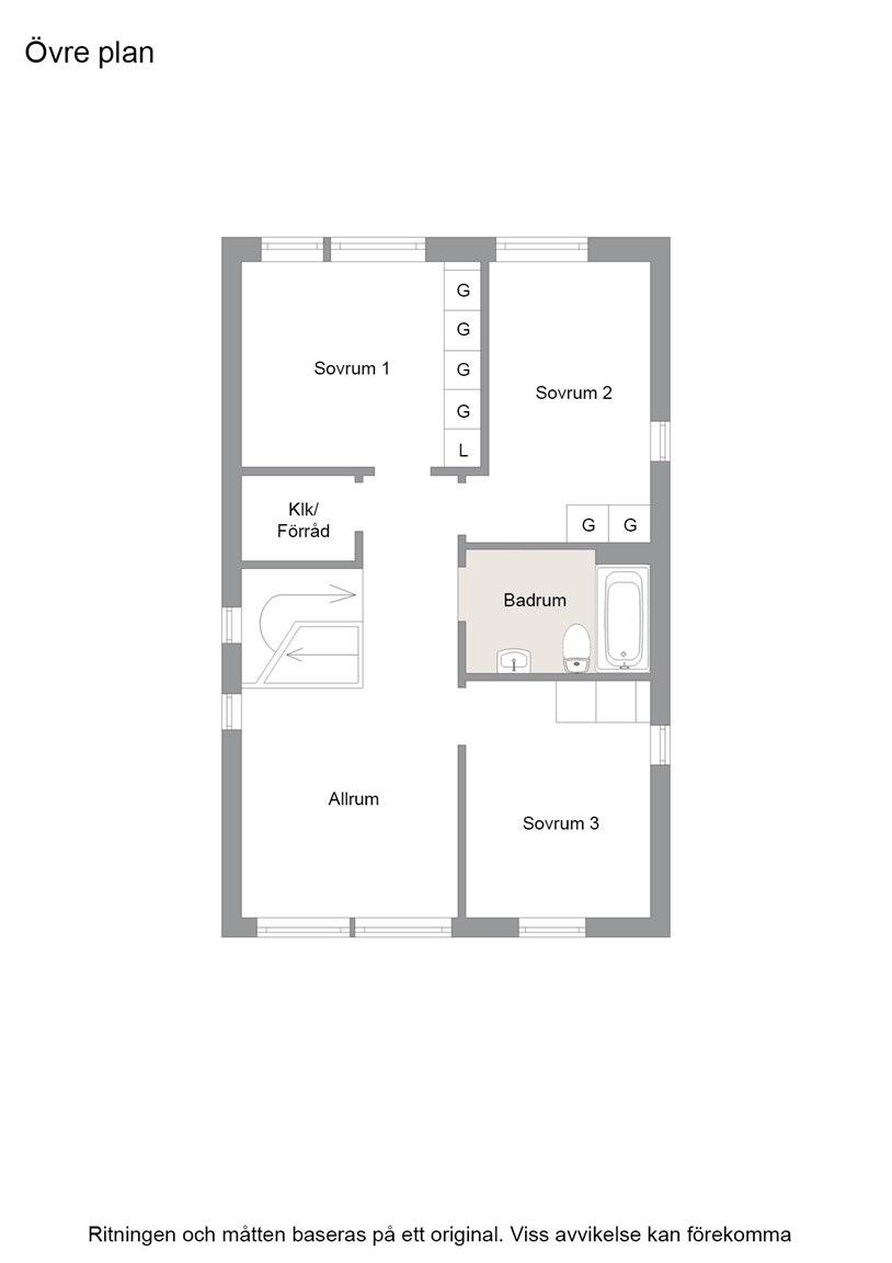 Planlösning Övreplan