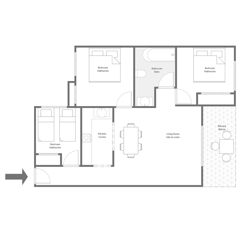 Plano del piso 1