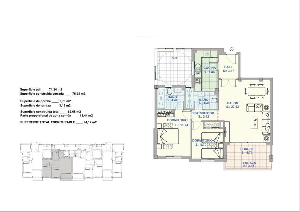 Plano del piso 1