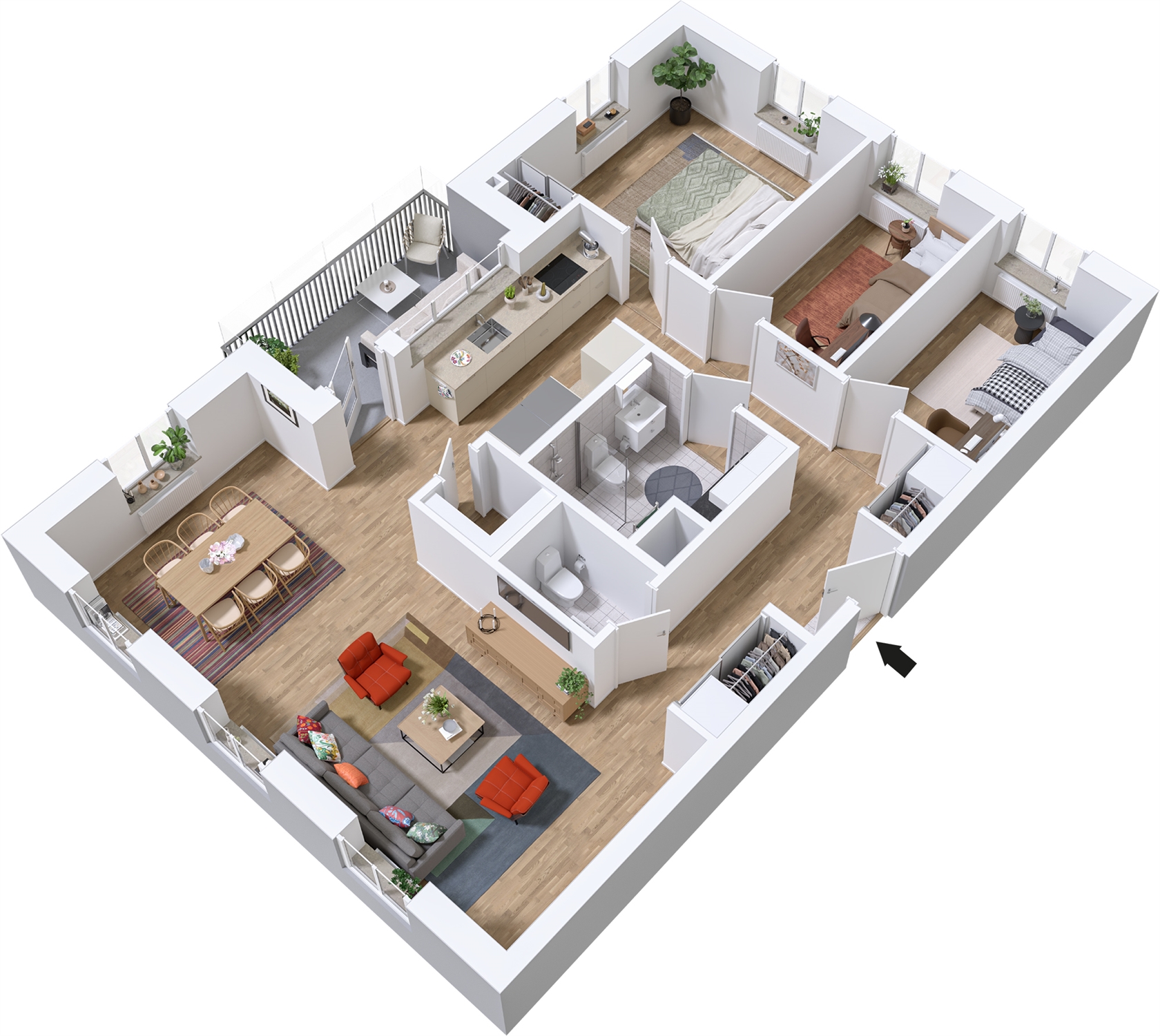 Lgh 3201, Regementsgatan 10, hus C – bild 14