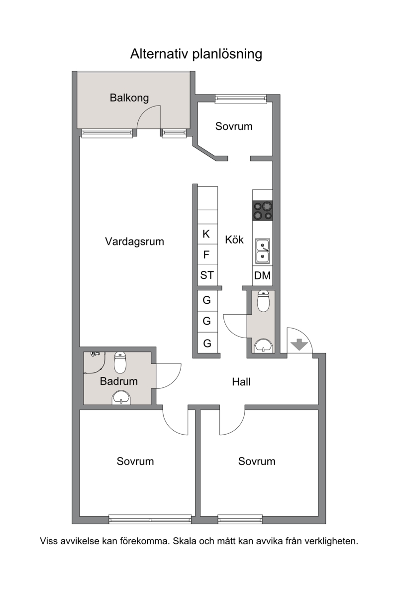Alternativ planlösning