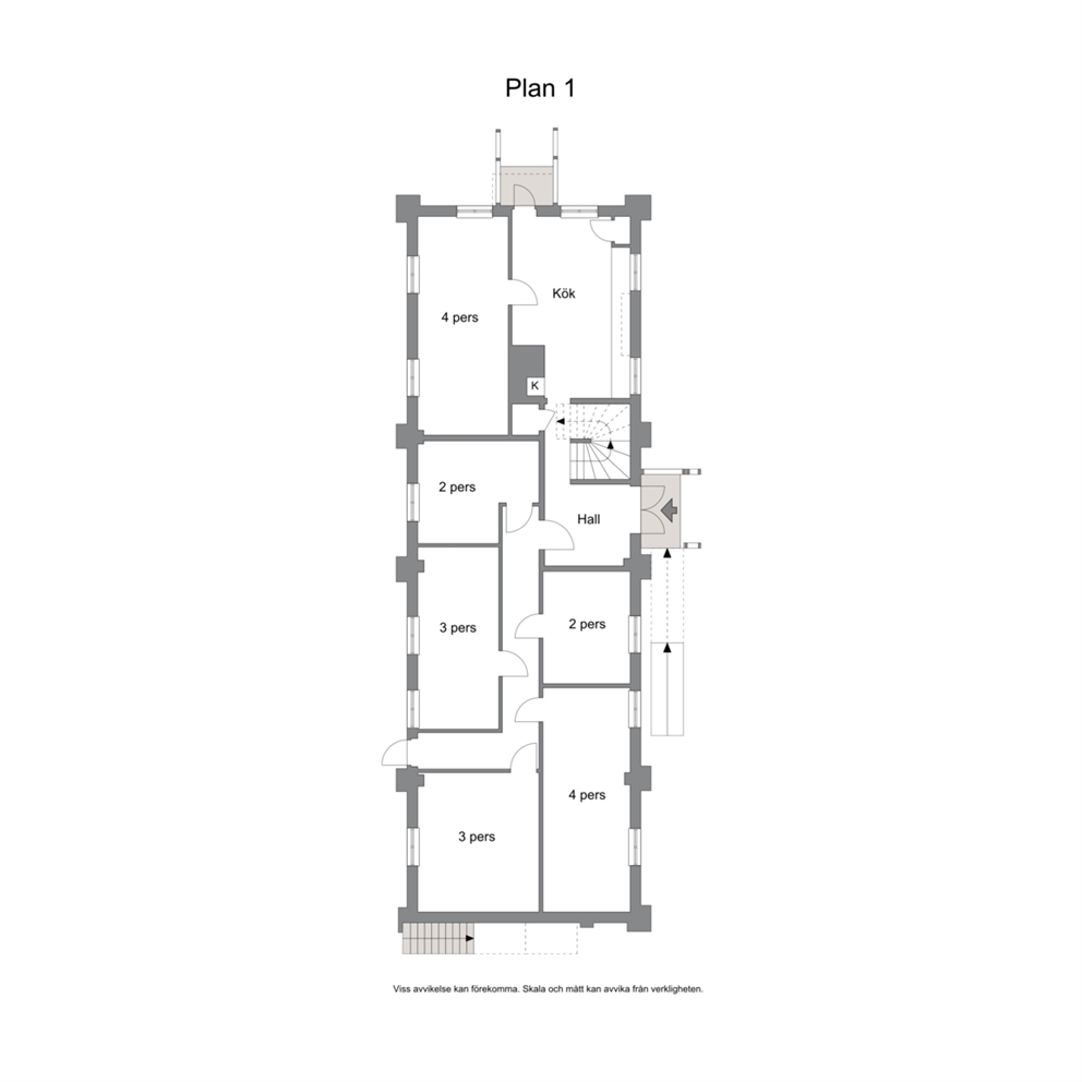 Lidigården - entréplan