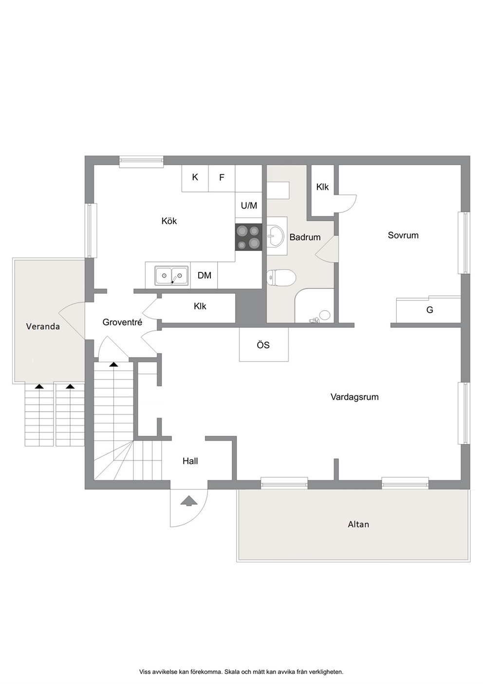 Planritning, entréplan
