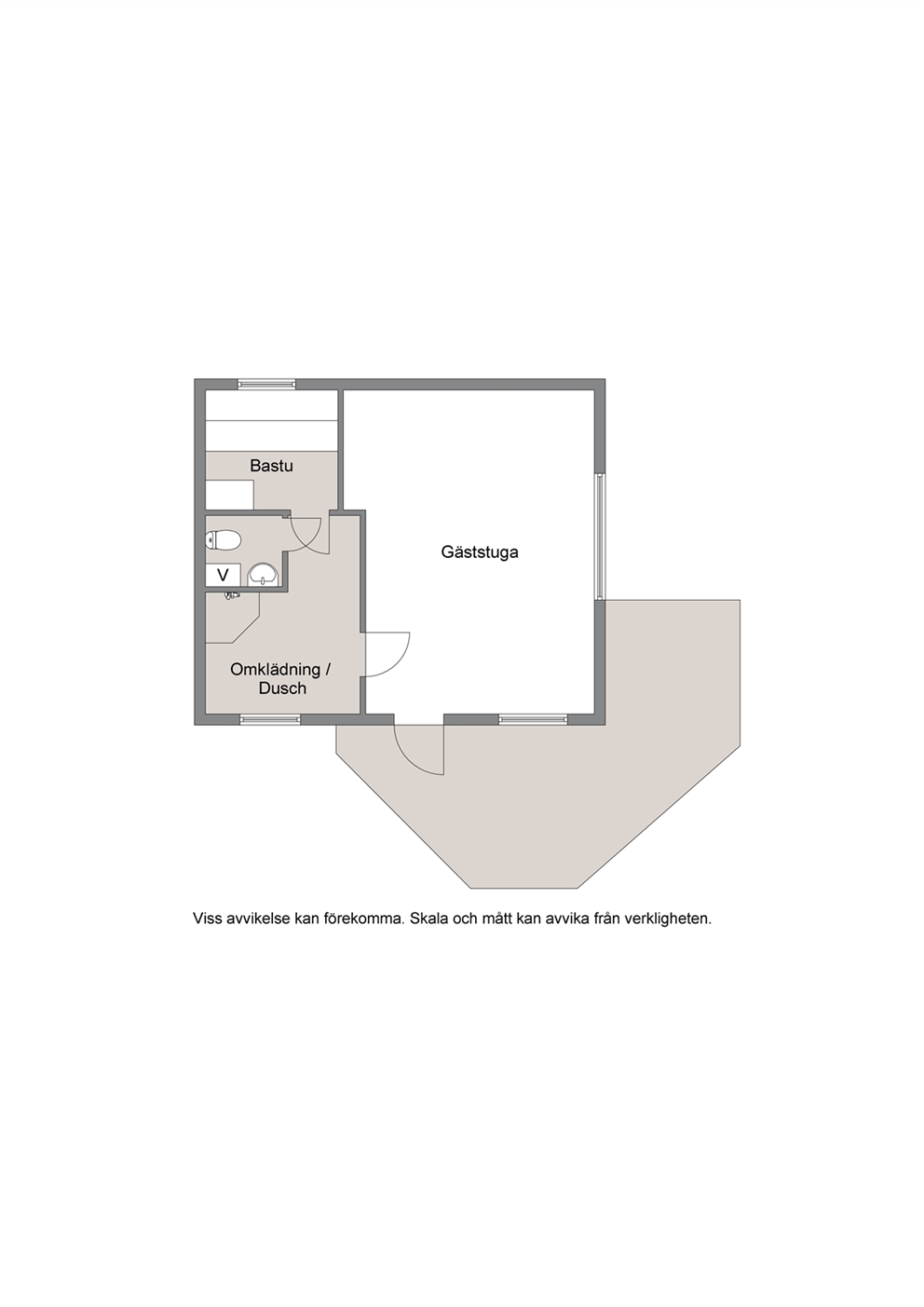 Planritning gäststuga