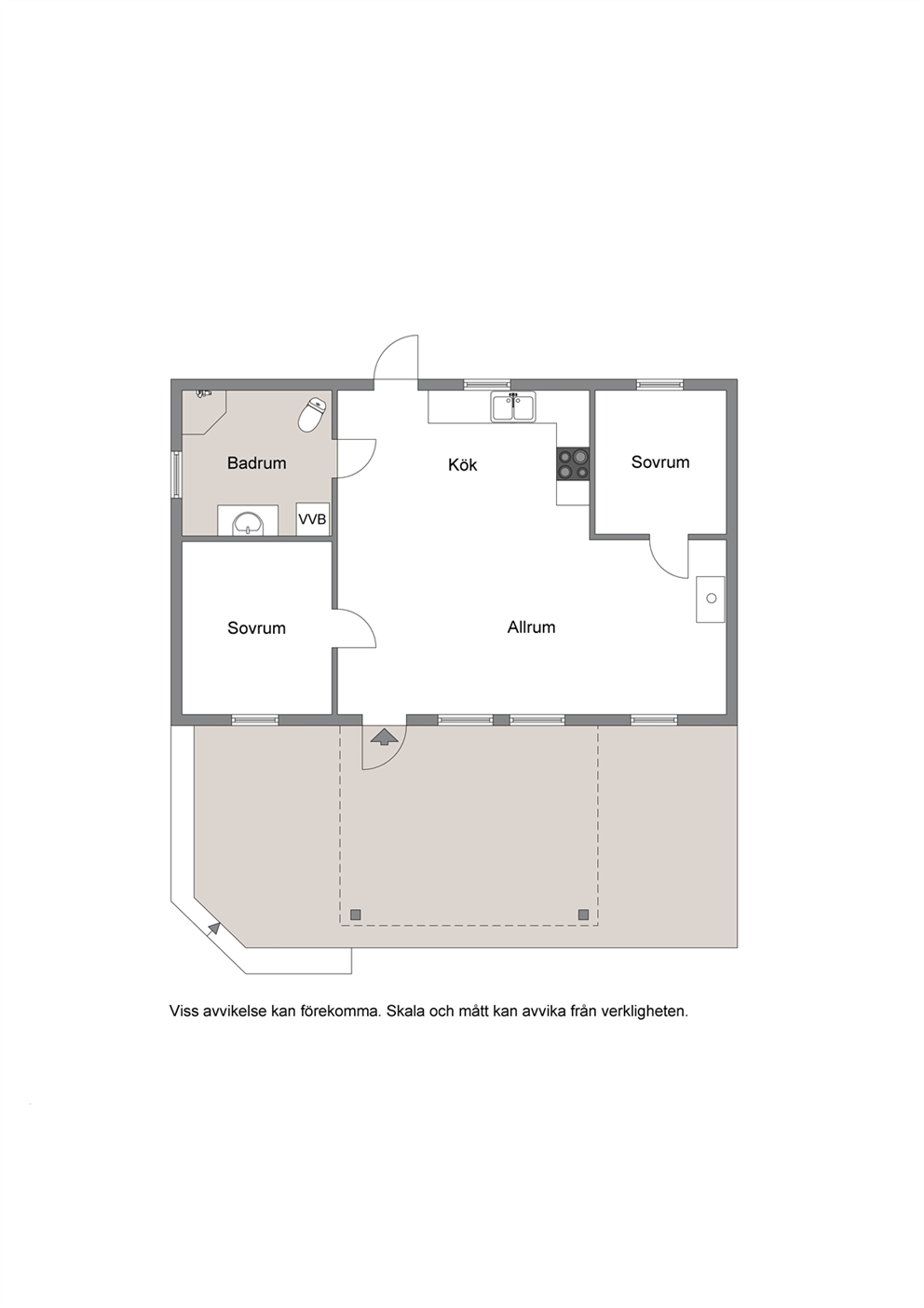 Planritning huvudstuga