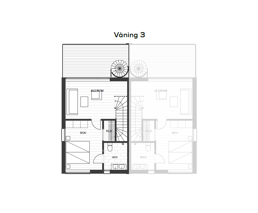 Exempelplanritning vån 3