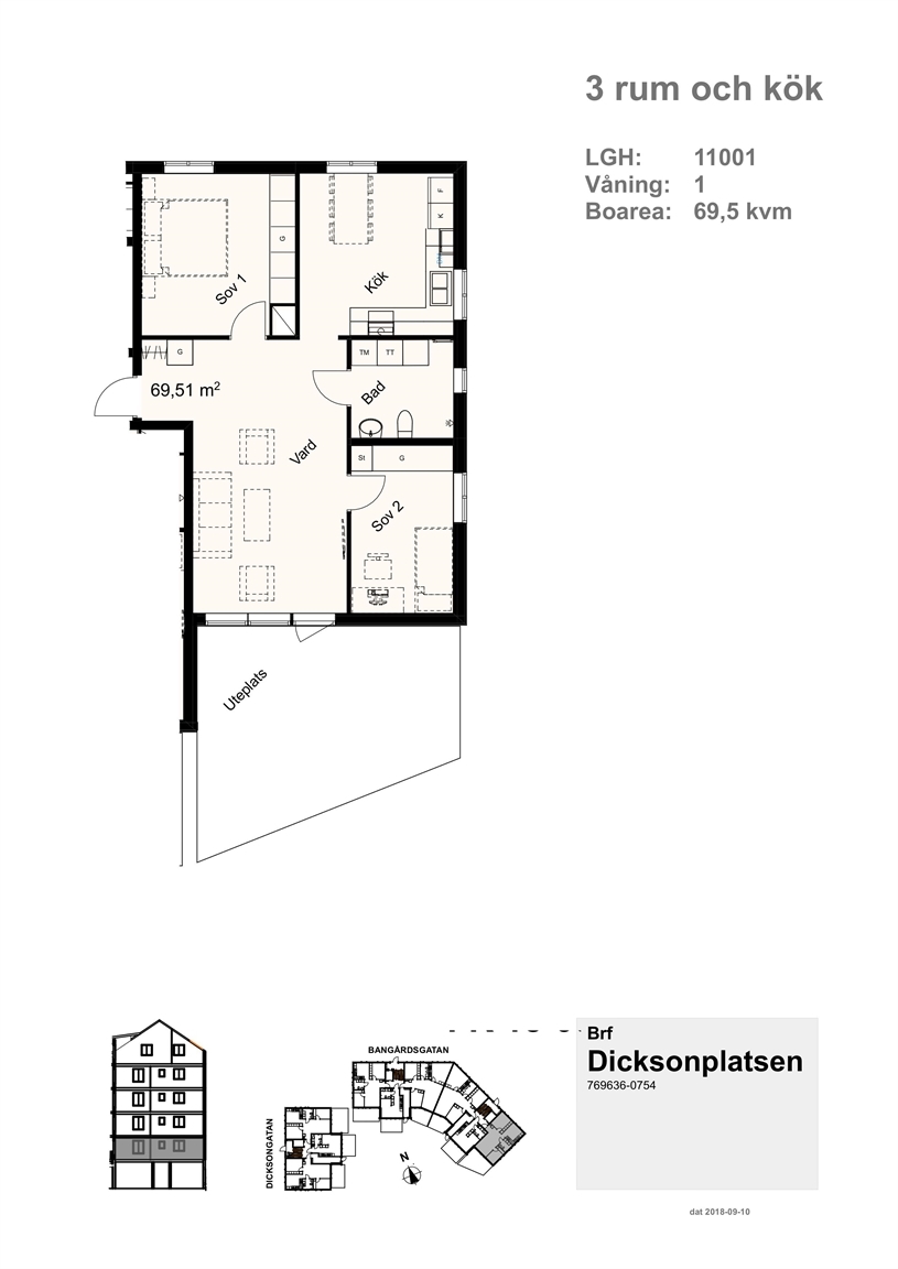 Bangårdsgatan 9, vån 1