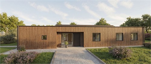 Rendering på husförslag från Willa Nordic