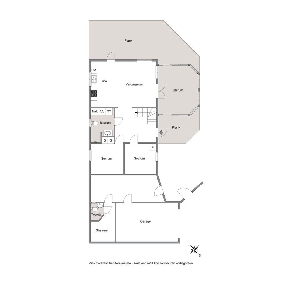 Planlösning, entréplan