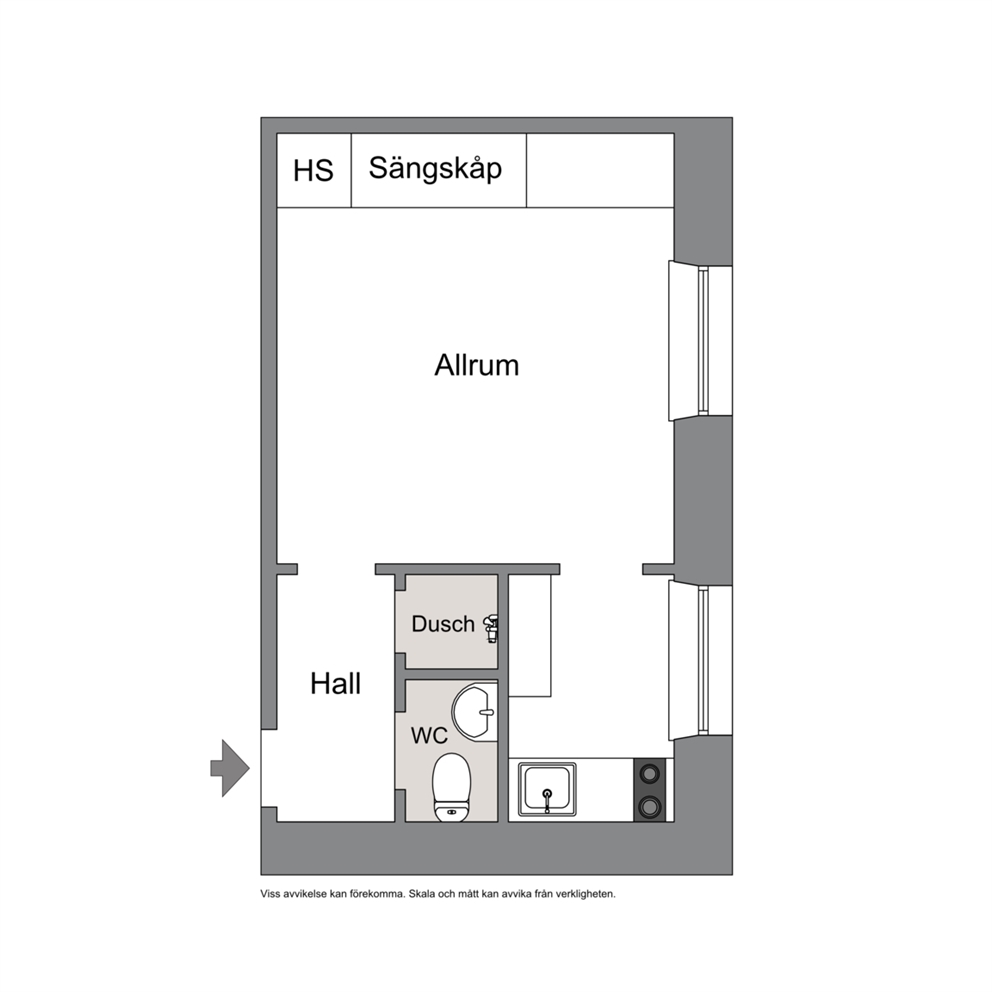 Planritning (ej skalenlig)