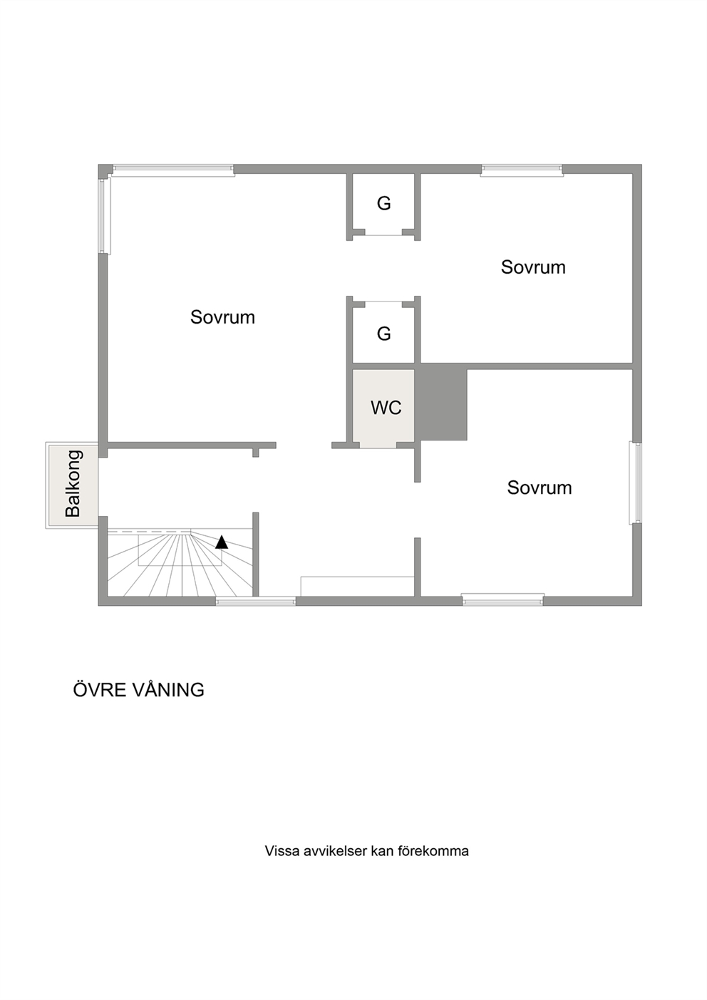Planritning - övre plan