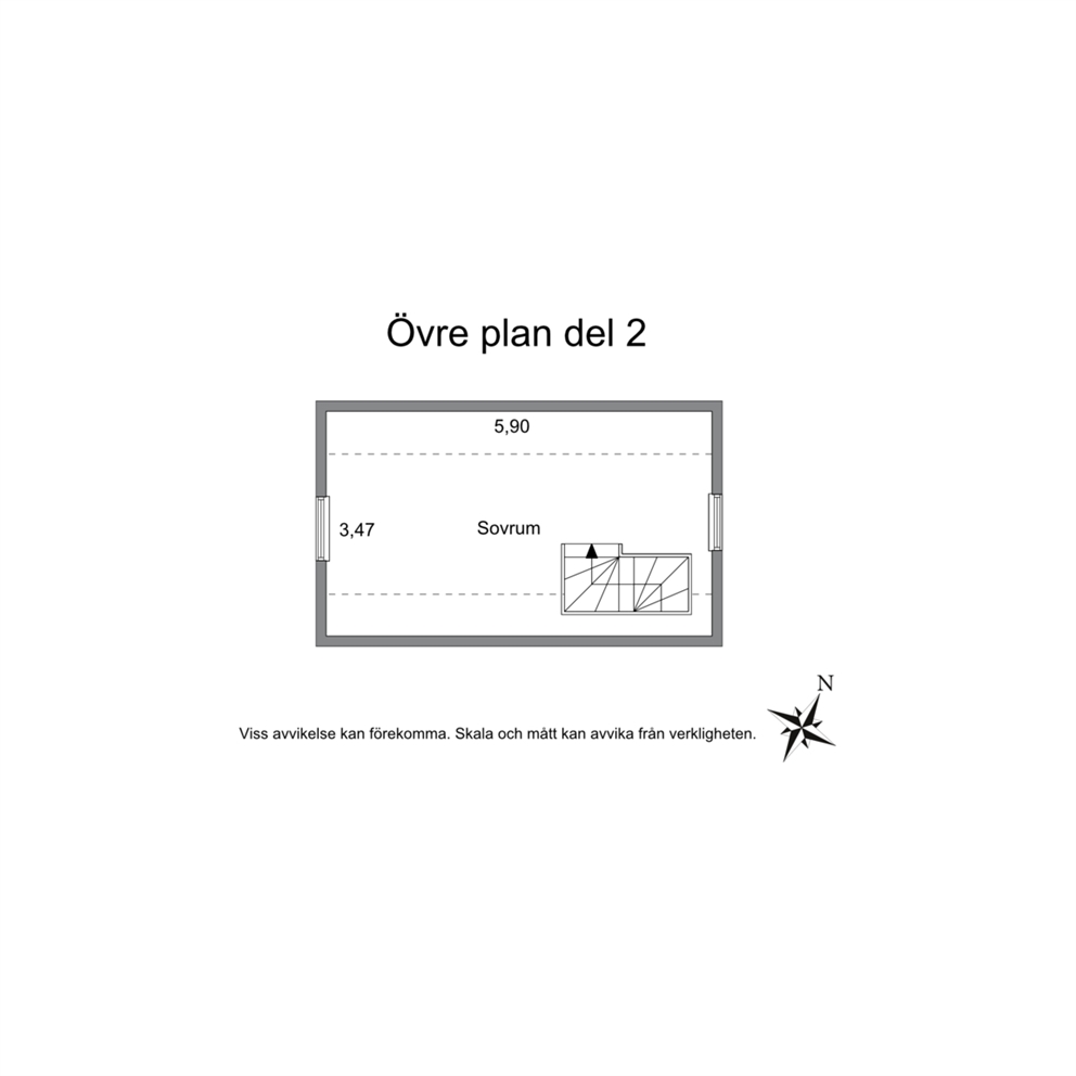 Planritning - Övre plan