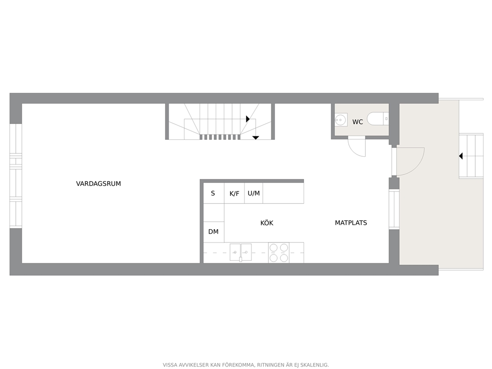 Ungefärlig planlösning entréplan