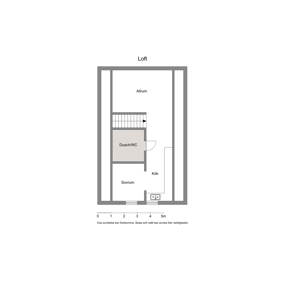 Planlösning Ladan övre plan
