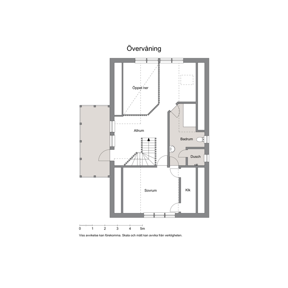 Planlösning övre plan