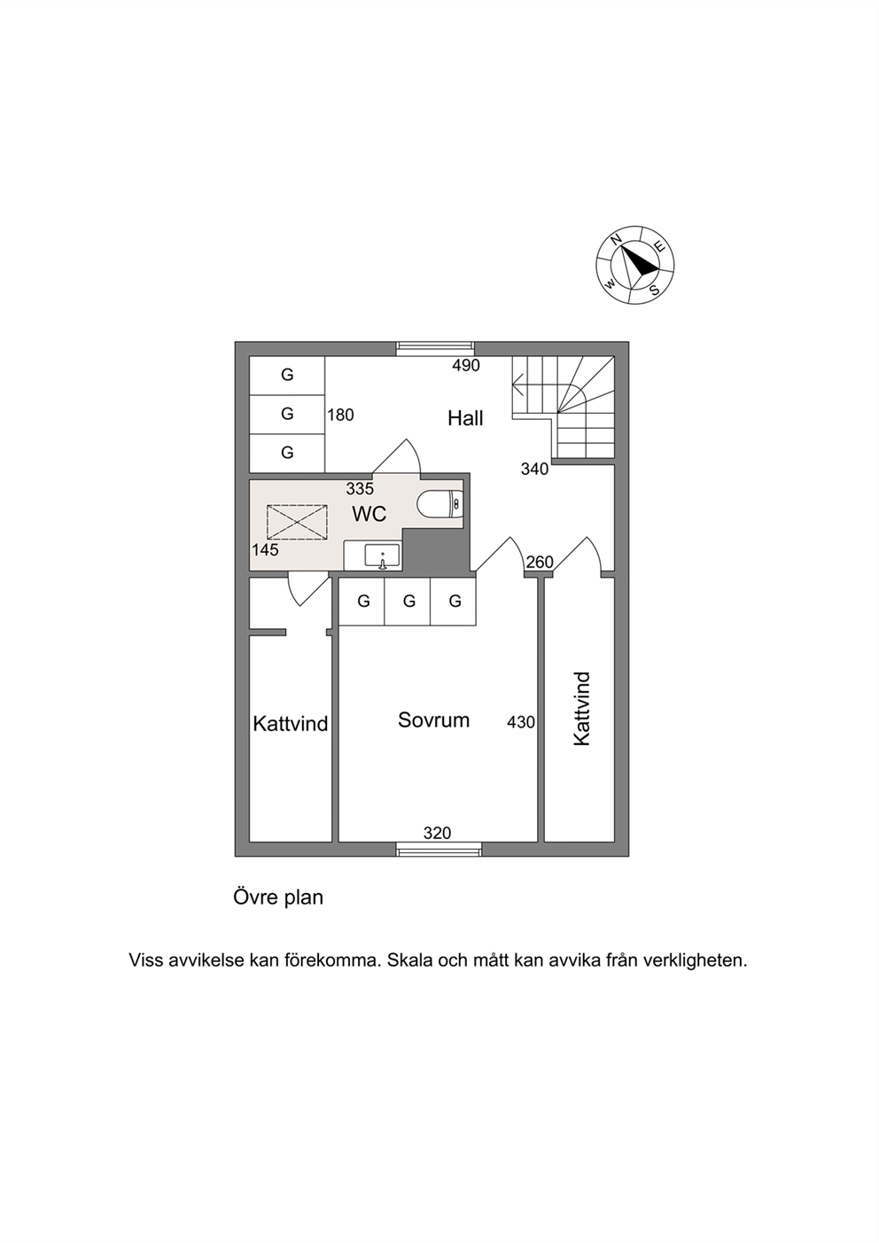 Planlösning Övervåning