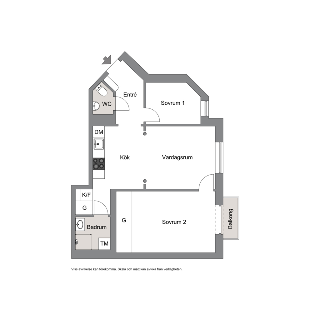 Planritning (ej skalenlig)