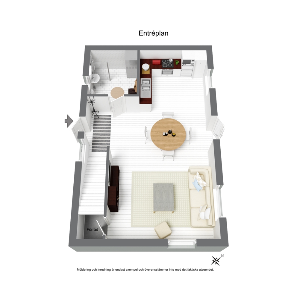 Planritning entréplan