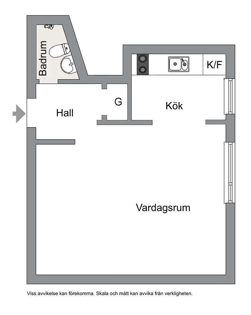 Planritning (ej skalenlig)