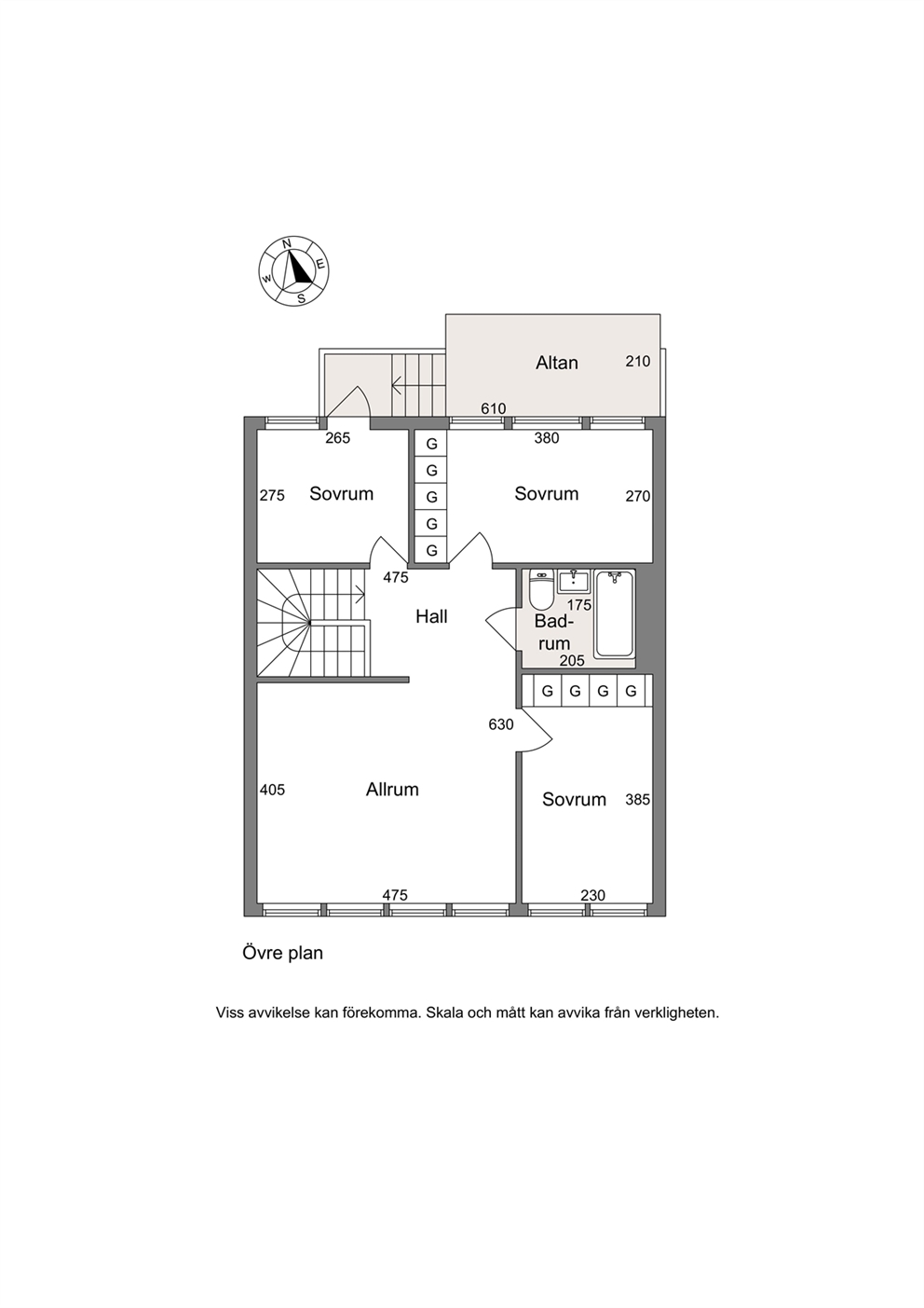 Planlösning Övervåning