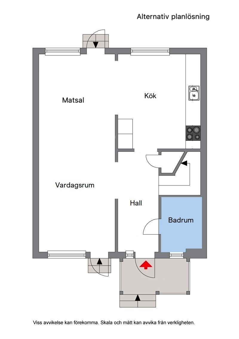 Alternativ planlösning 2