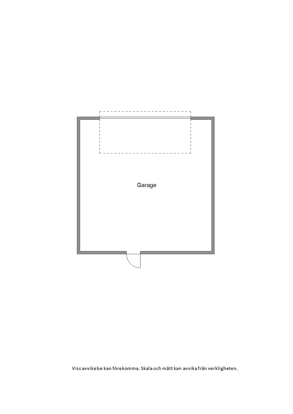 Garage 6,95 x 6,95 ca 48 kvm