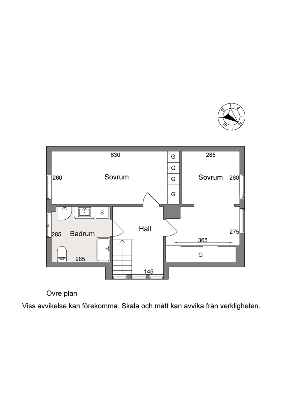 Planlösning Övervåning
