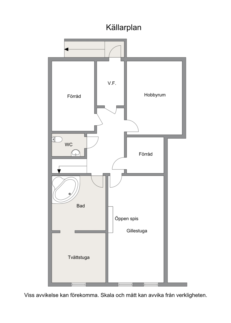 Planritning källarplan