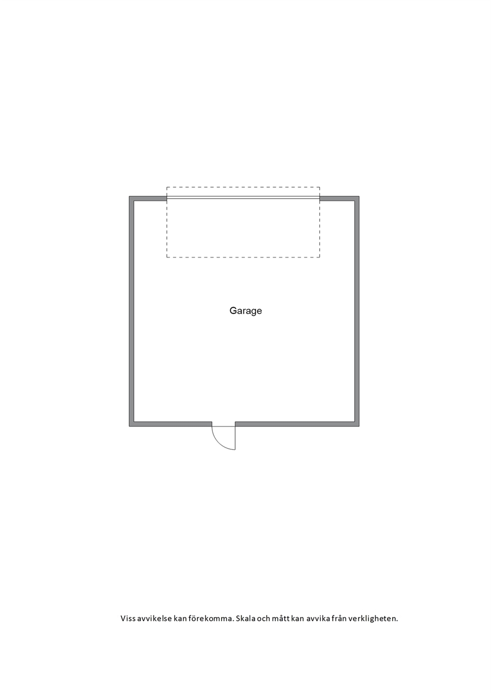 Garage 6,95 x 6,95 ca 48 kvm